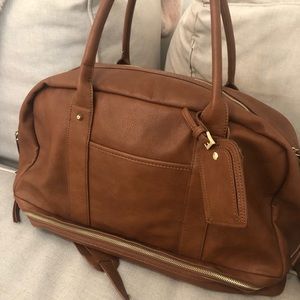 Sole Society Mason Weekender Bag (Cognac)